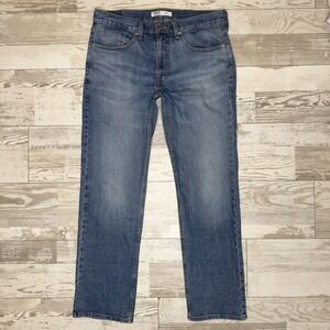 Signature Gold By Levi Strauss Jeans Mens 32x30 Blue Straight Leg Denim Stretch